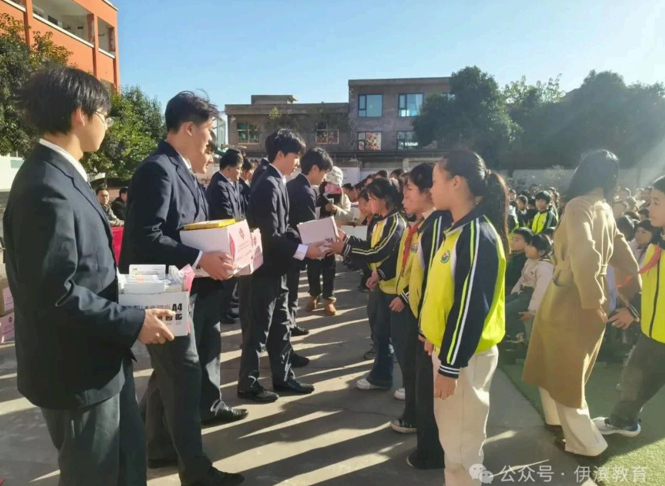 Donation materials prepared by student volunteers